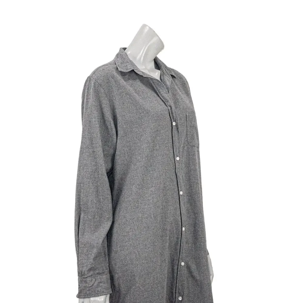 GRAYSON The HERO Women's button up Midi Dress Cotton Flannel Size 04 - Picture 9 of 10